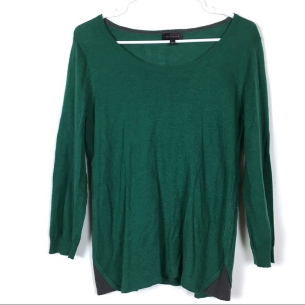 🌺5•4•$25 The Limited Sweater Green 3/4 Sleeves